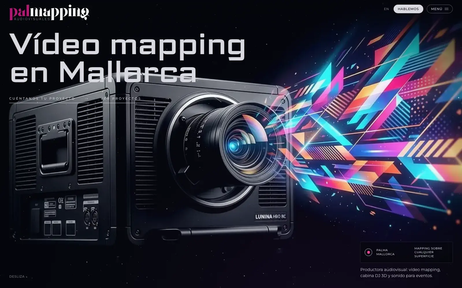 Portada de la nueva web de Palmapping