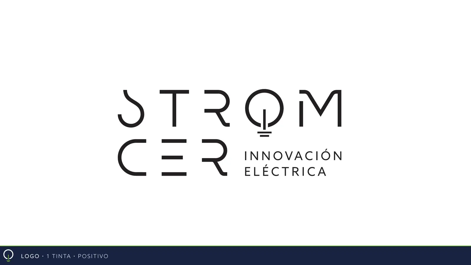 Stromcer one-colour logo in positive