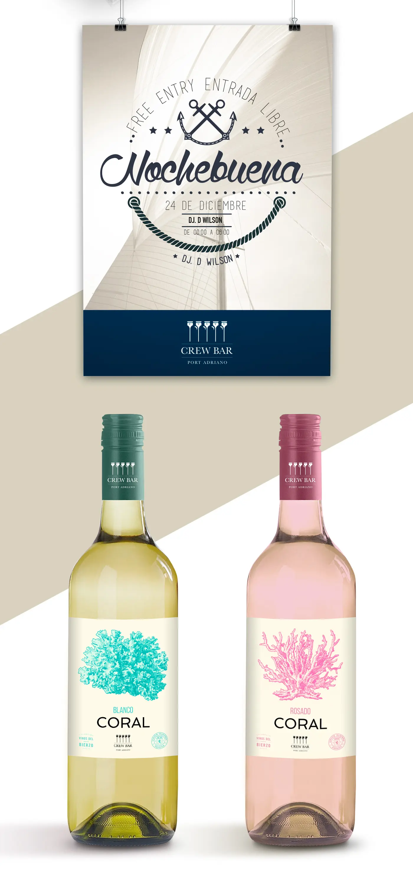 Final Crew Bar graphic materials