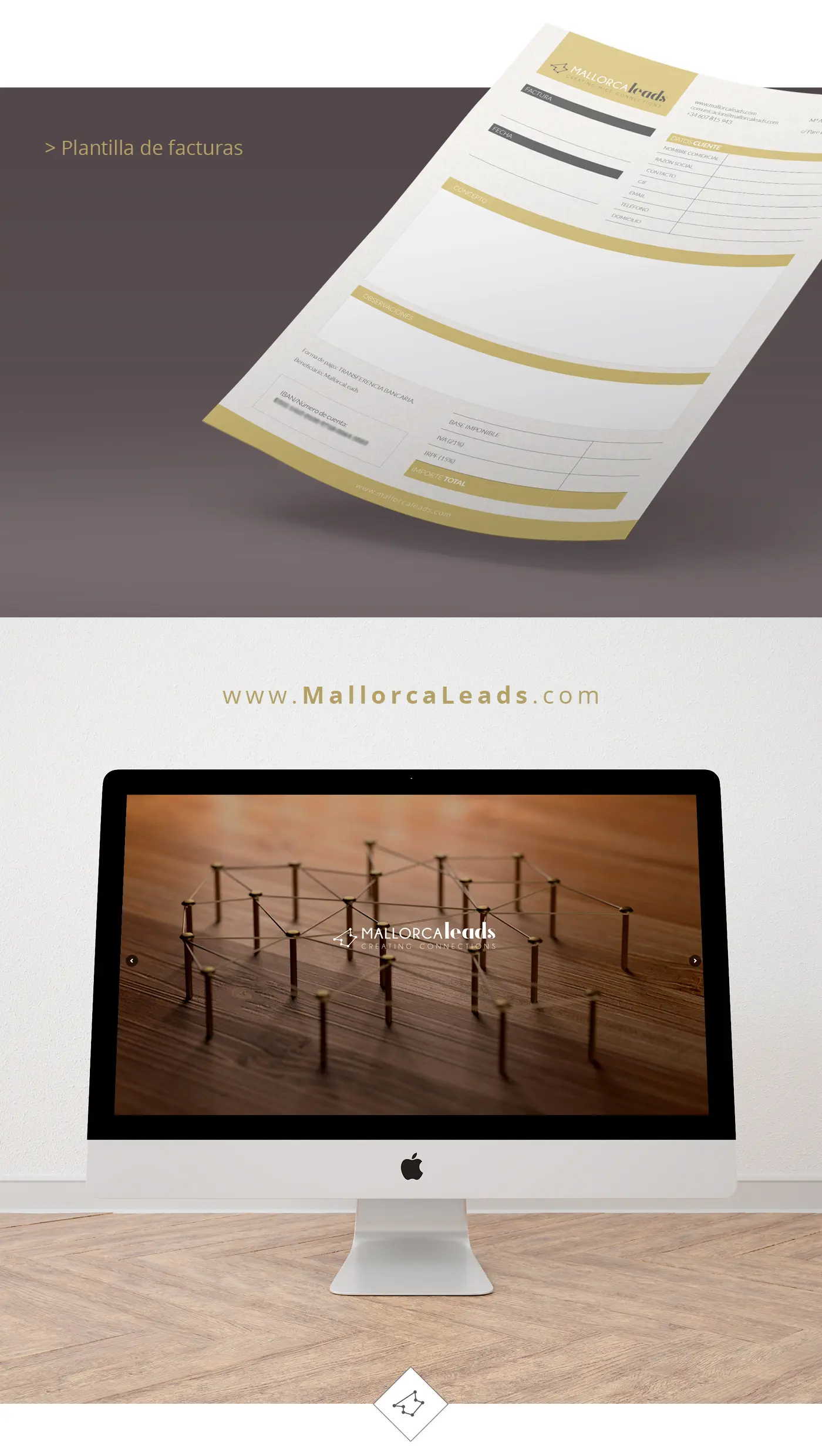 Resultado final de la identidad de MallorcaLeads