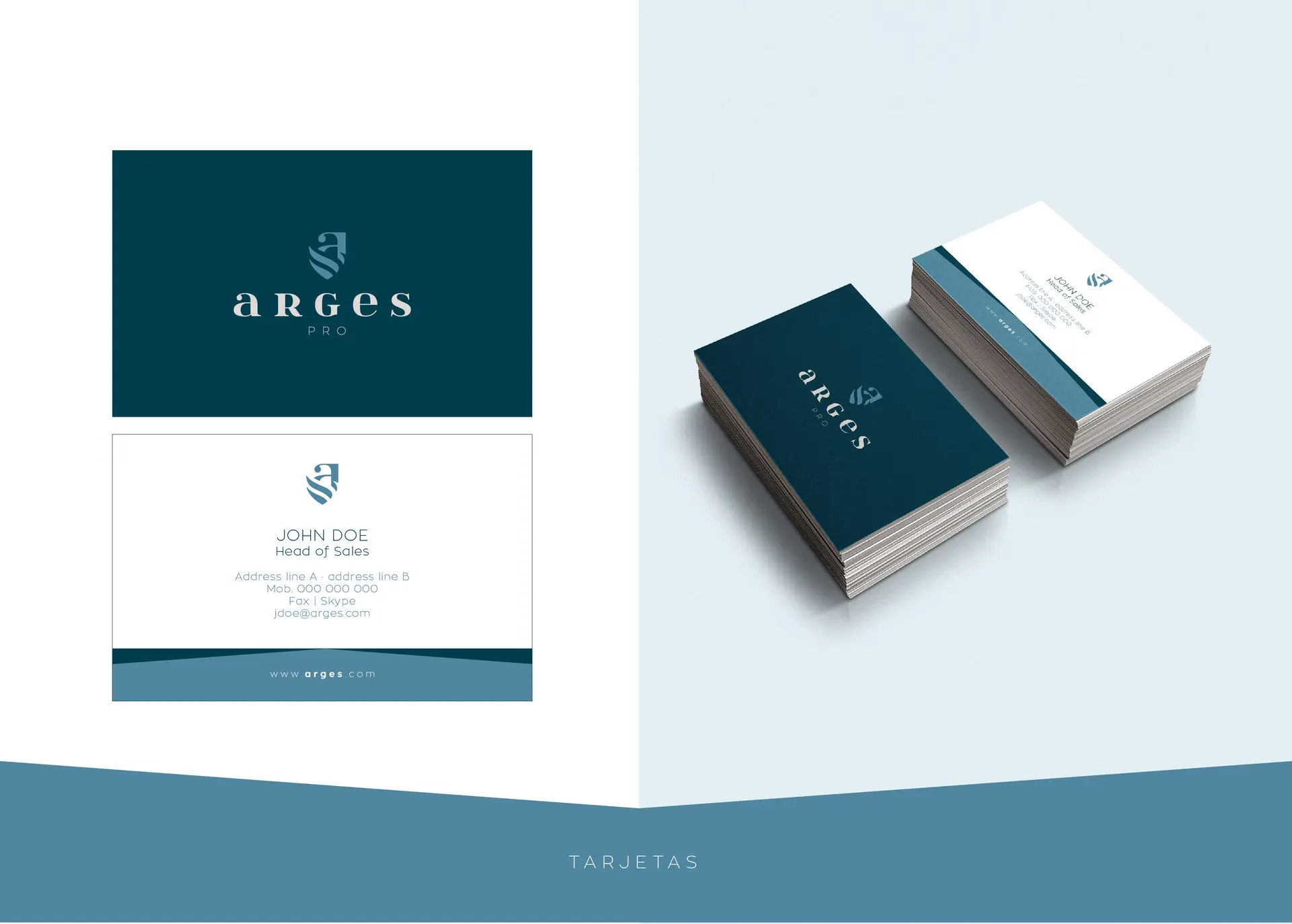 Complete corporate identity of Arges Pro