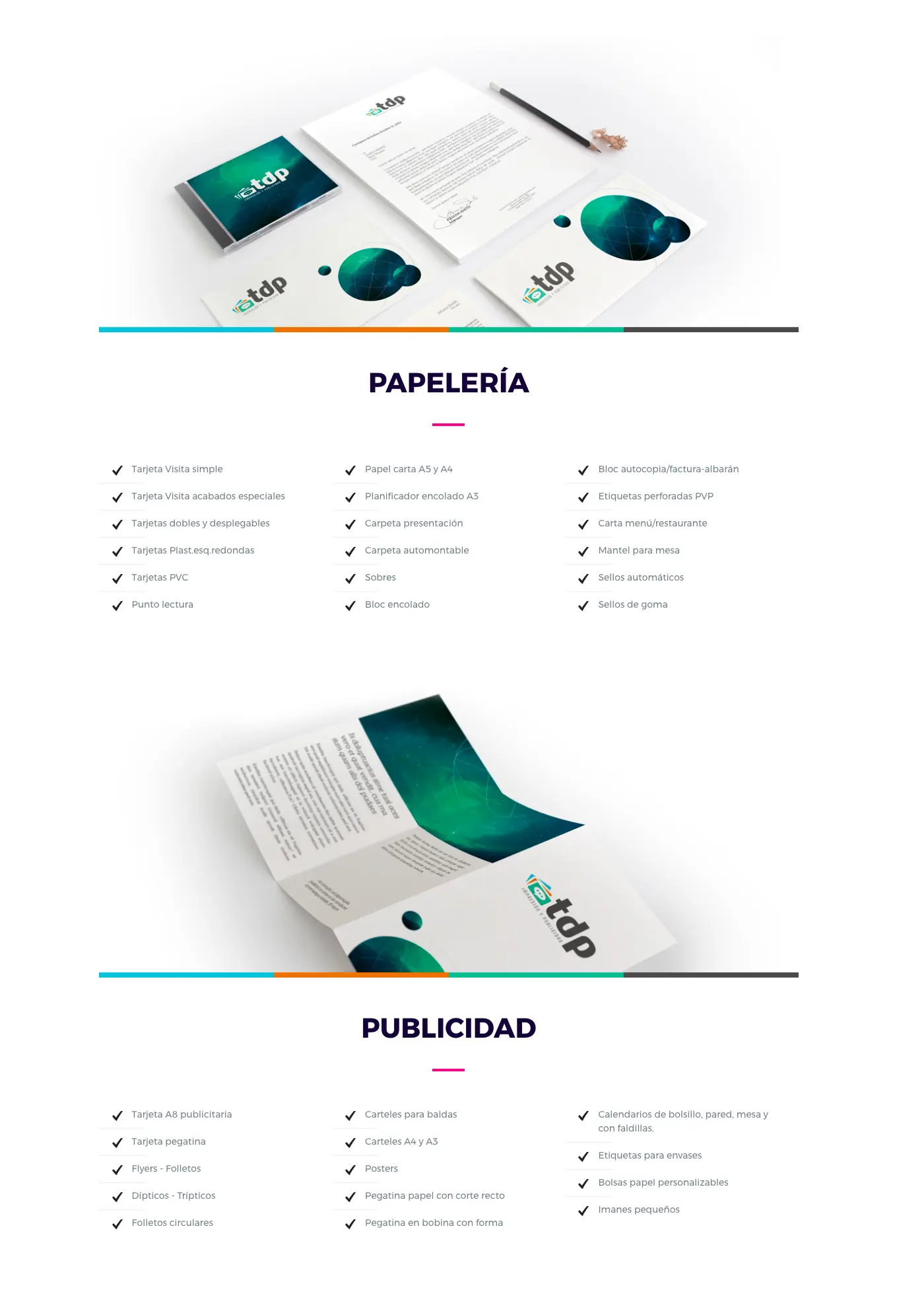 TDP Impresión y Publicidad website