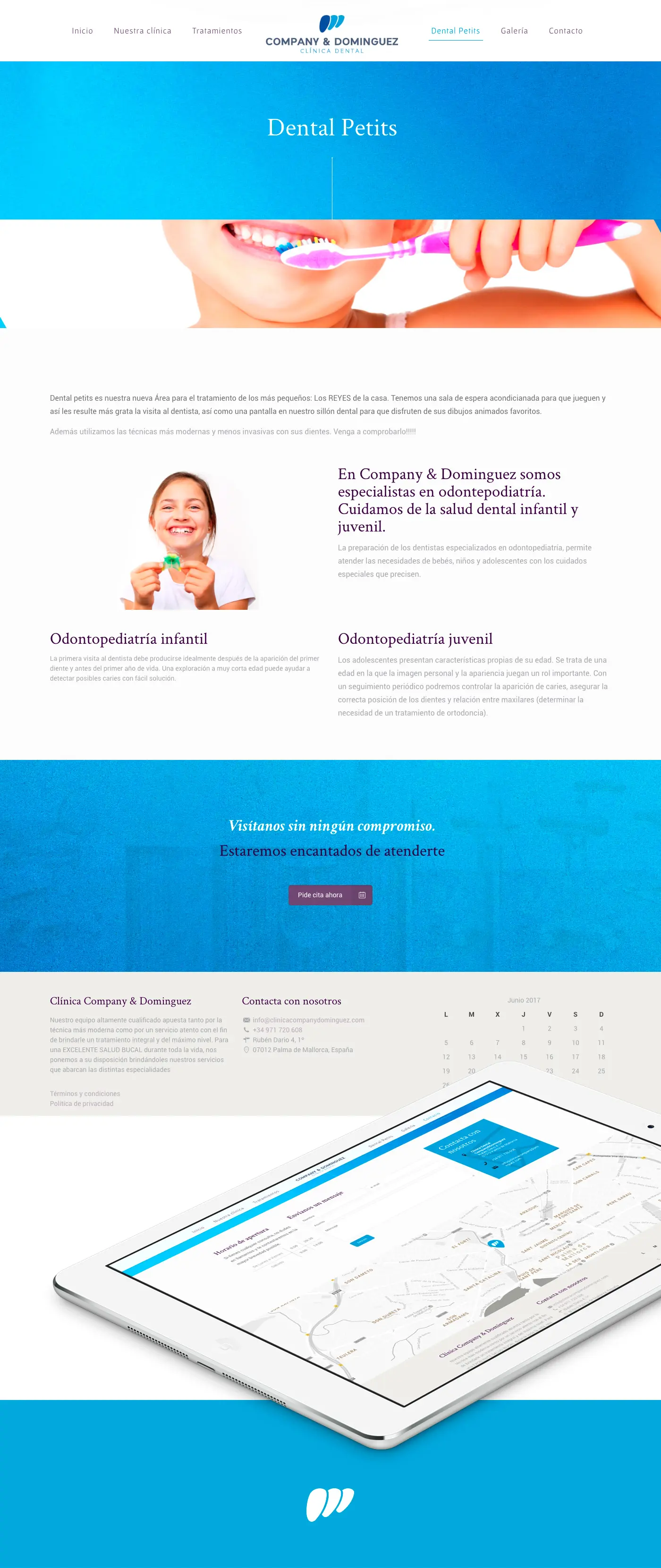 Web de Company & Domínguez Clínica Dental