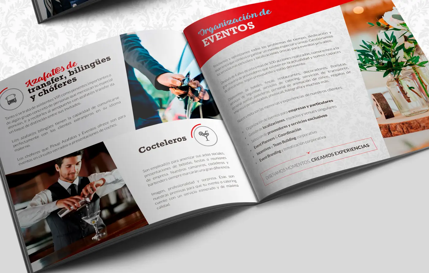 Pinup Azafatas y Eventos corporate flyer