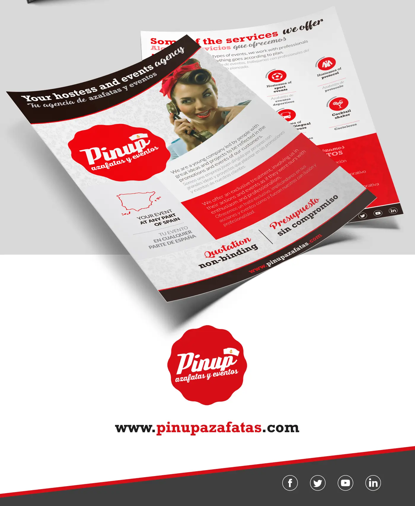 Final application of the Pinup Azafatas y Eventos dossier