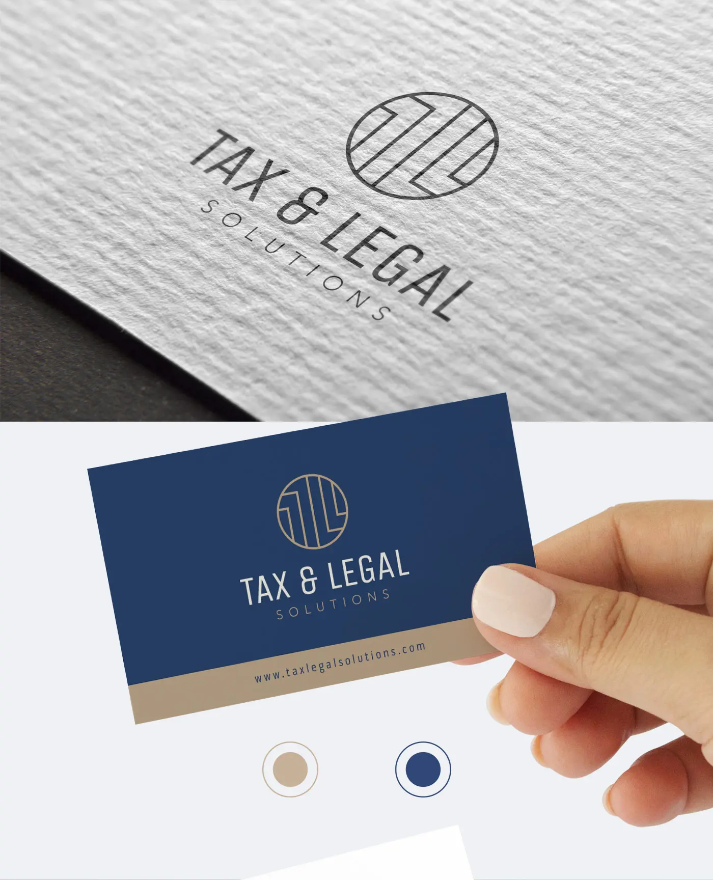 Construction of the Tax & Legal Solutions symbol