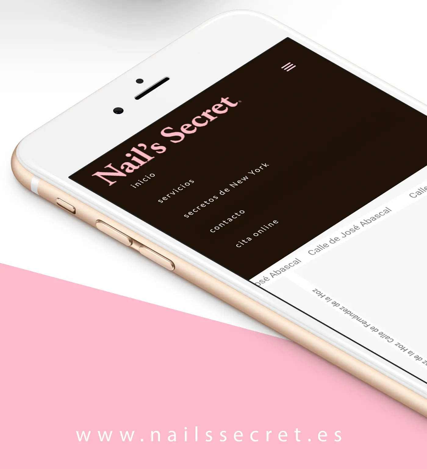 Overview of the Nails Secret website