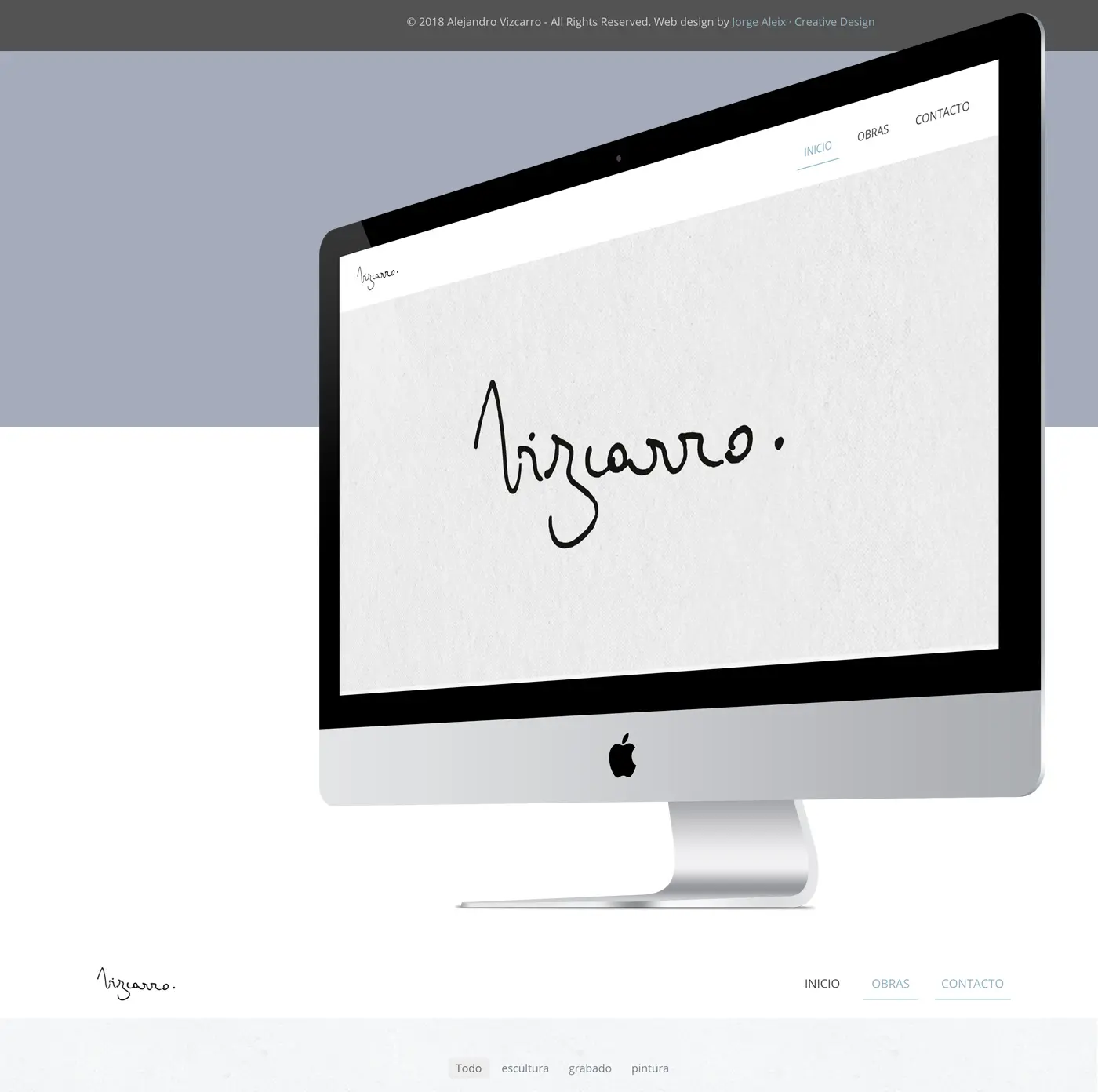 Detail of Alejandro Vizcarro's identity