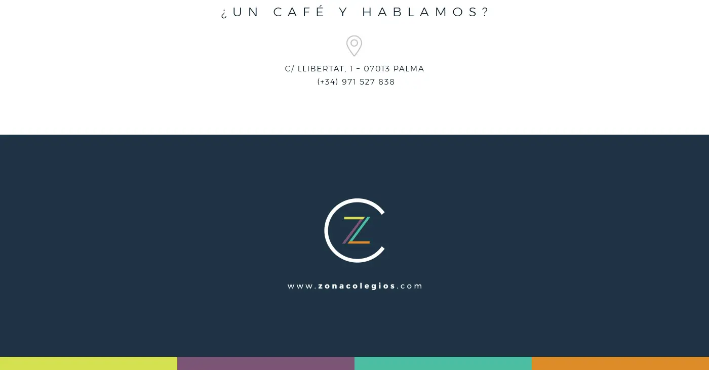 Final Zona Colegios identity