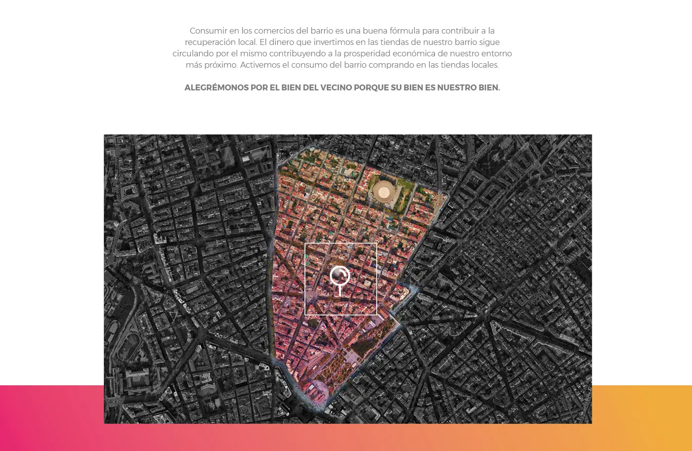Aplicación de la identidad de Haciendo Barrio