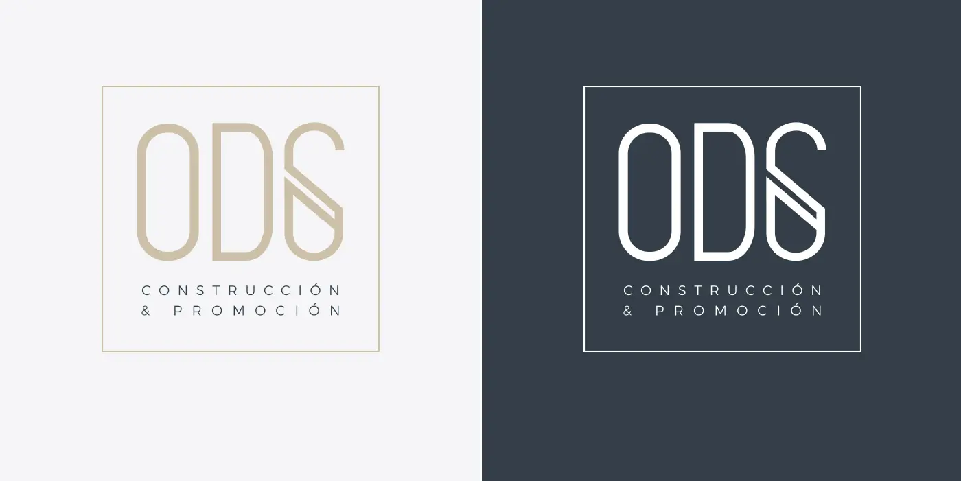 ODS logo in positive and negative on a navy-blue background