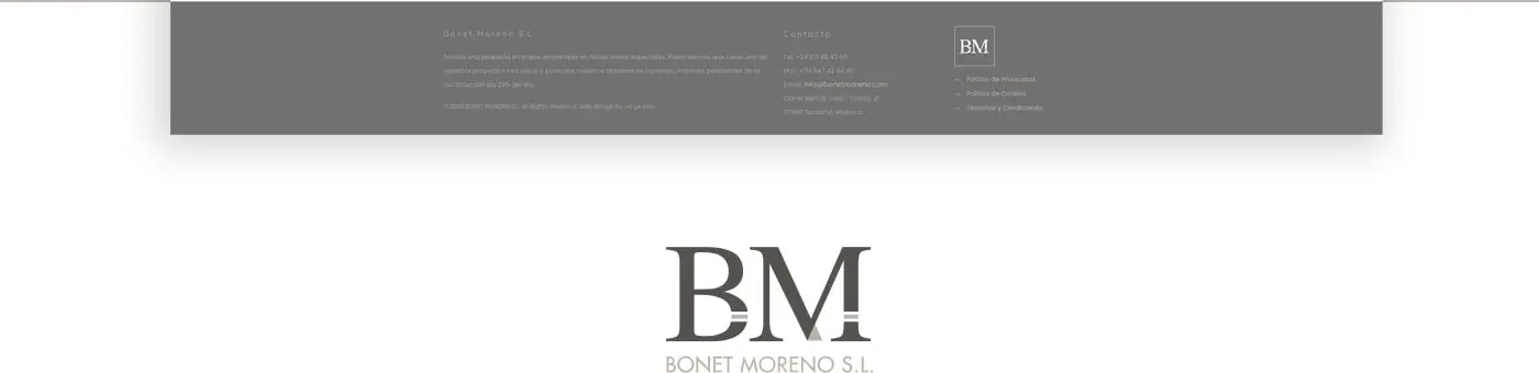 Bonet Moreno graphic design applied