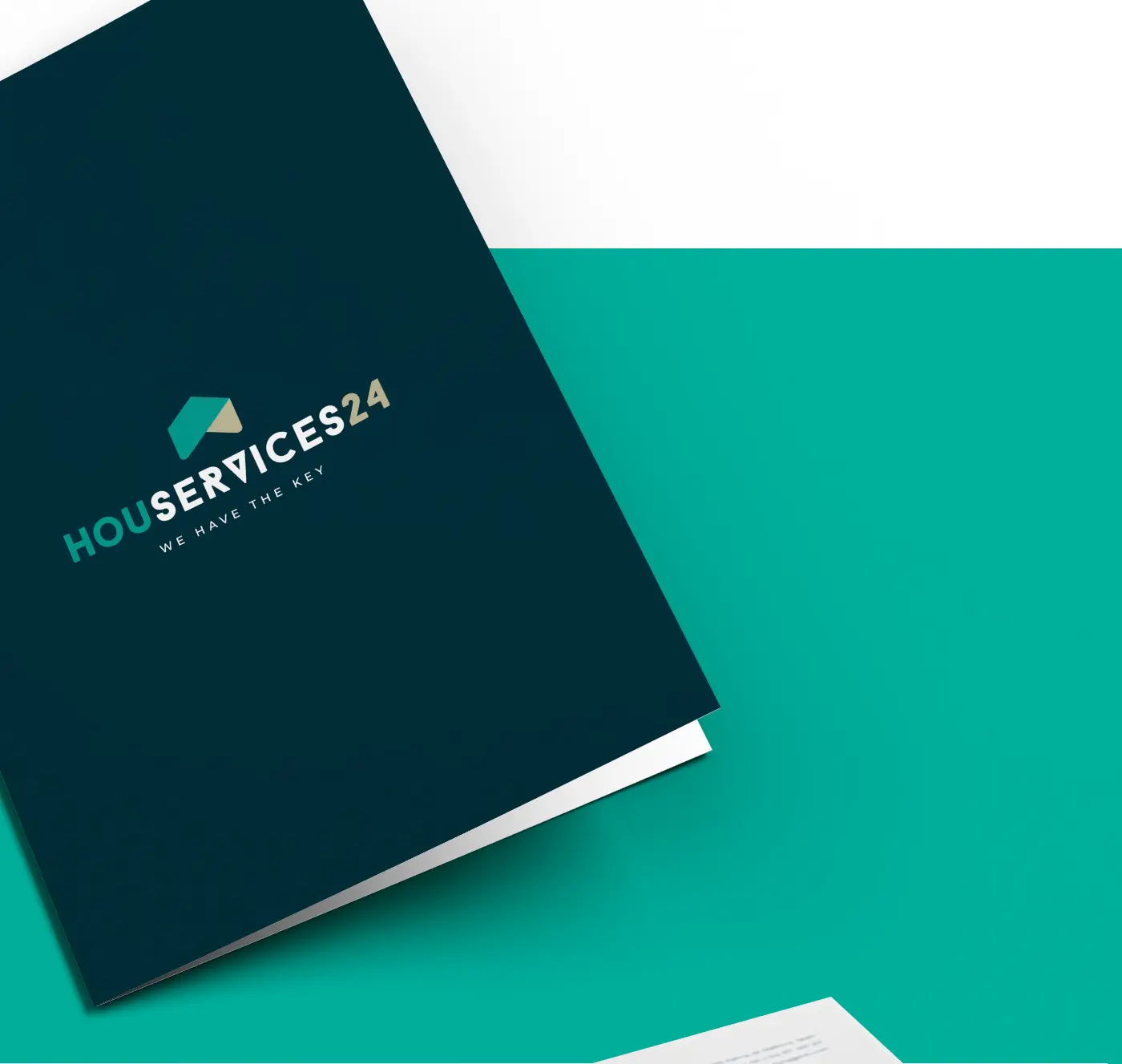 Brand identity of Houservices24 applied