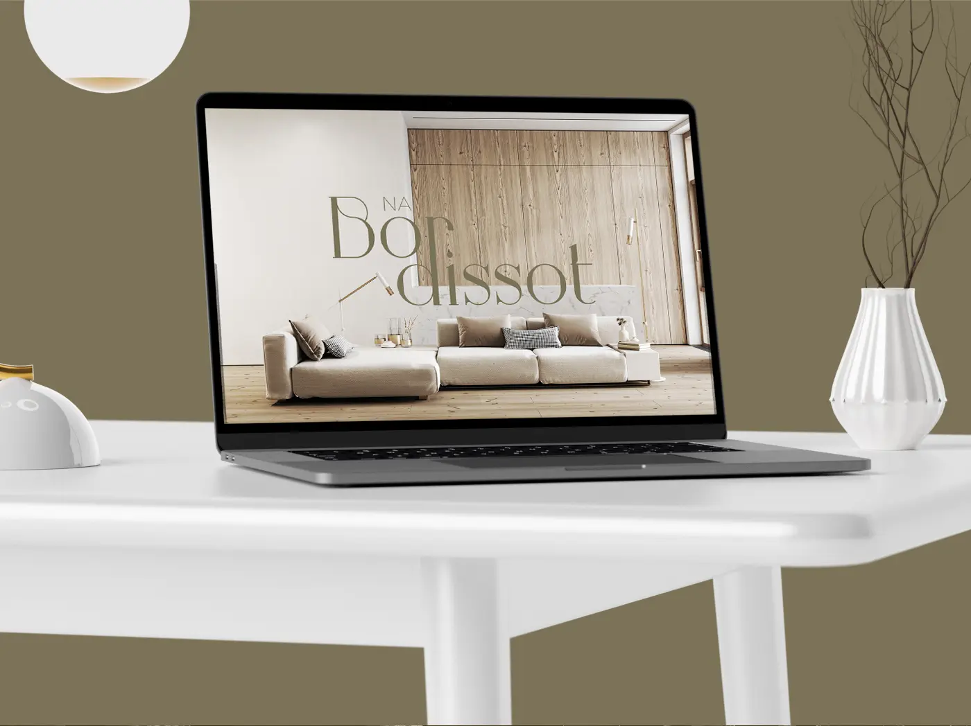 Logotipo de Na Bordissot aplicado a la presentación digital