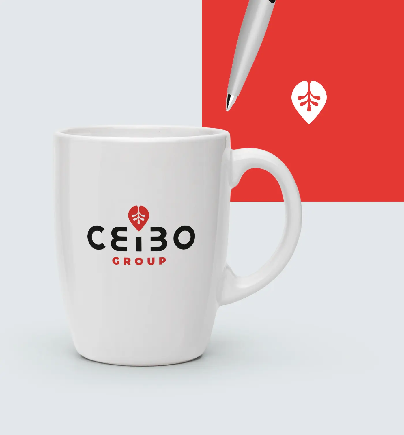 Ceibo Group brand identity applied