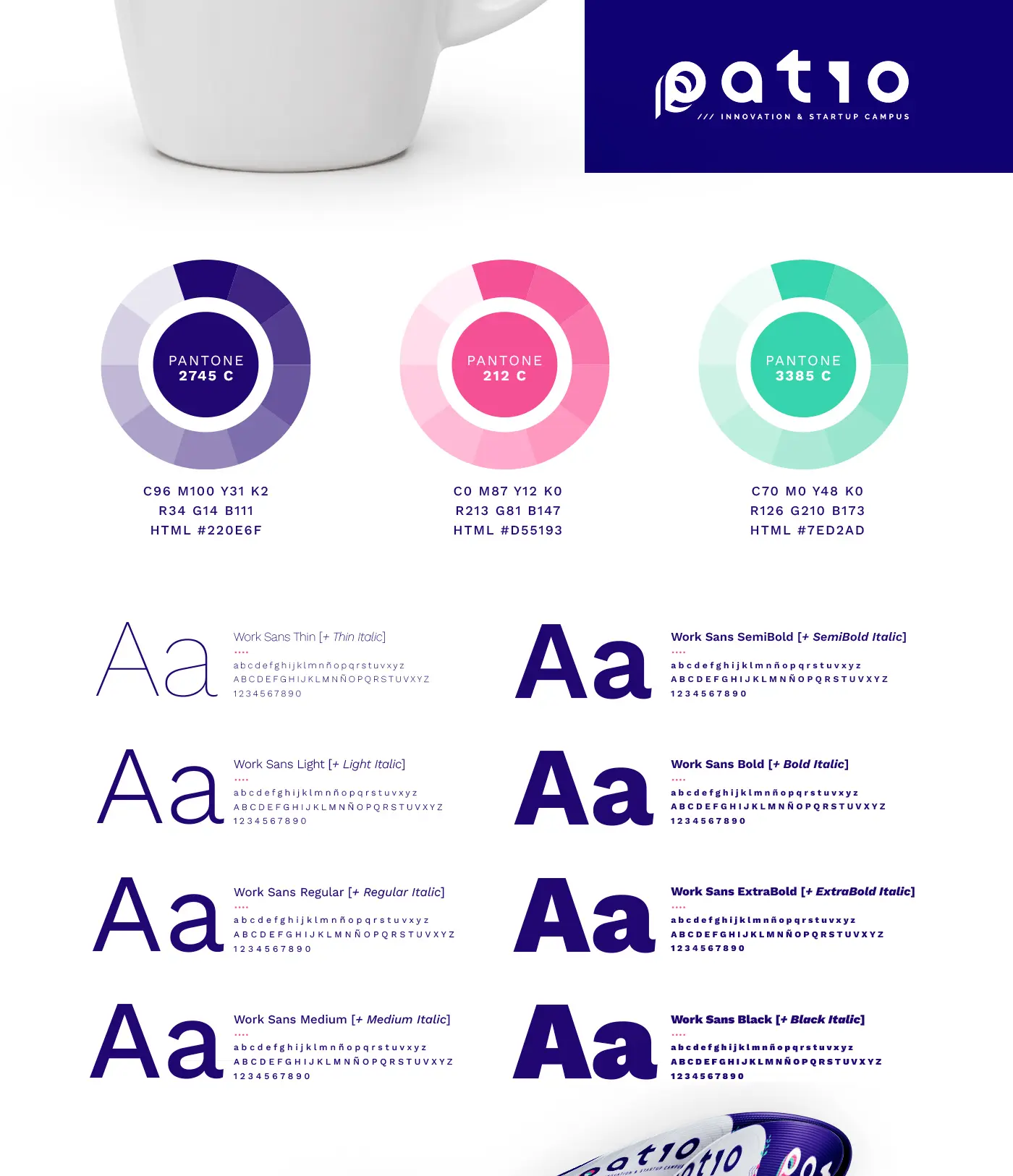 Diseño web de Patio, Innovation & Startup Campus
