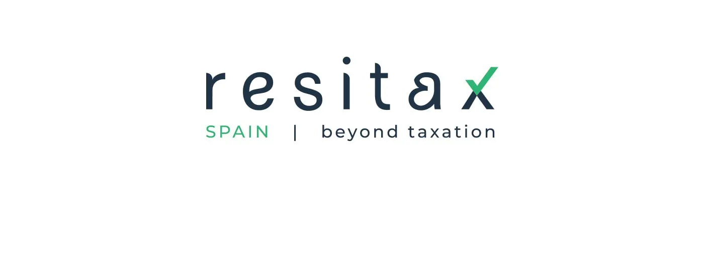 Logotipo Resitax Spain en su versión completa sobre fondo blanco
