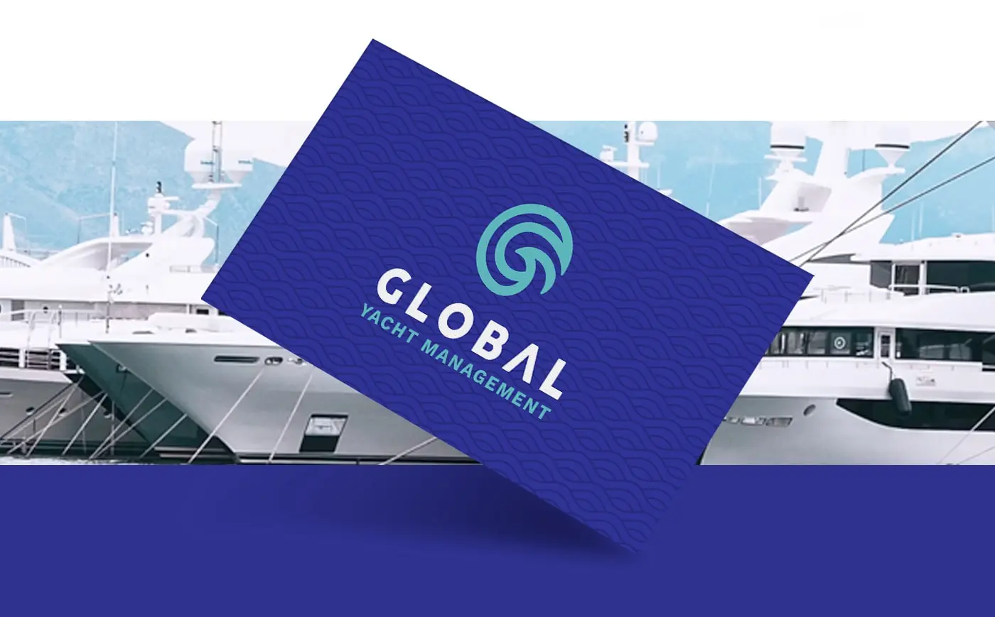 Resultado final de la identidad de Global Yacht Management
