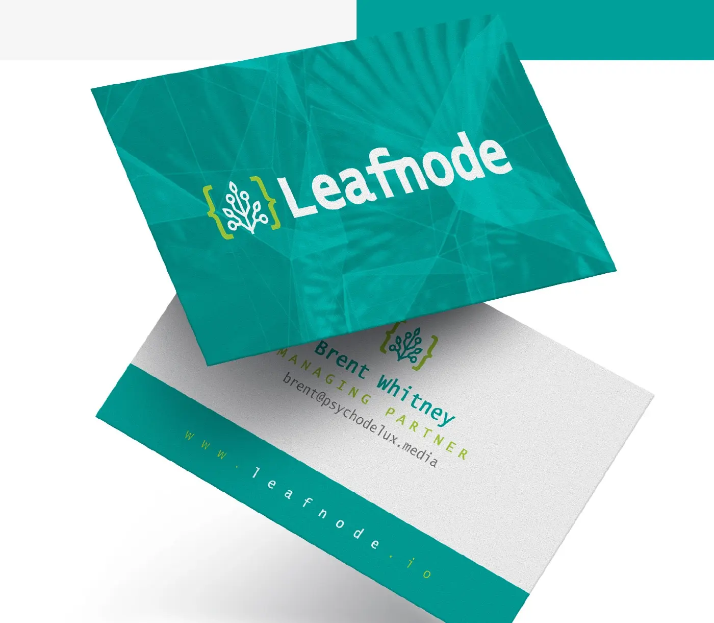 Identidad de marca completa de Leaf Node