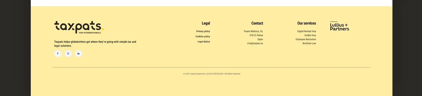 Identidad y web de Taxpats Expats Tax Service