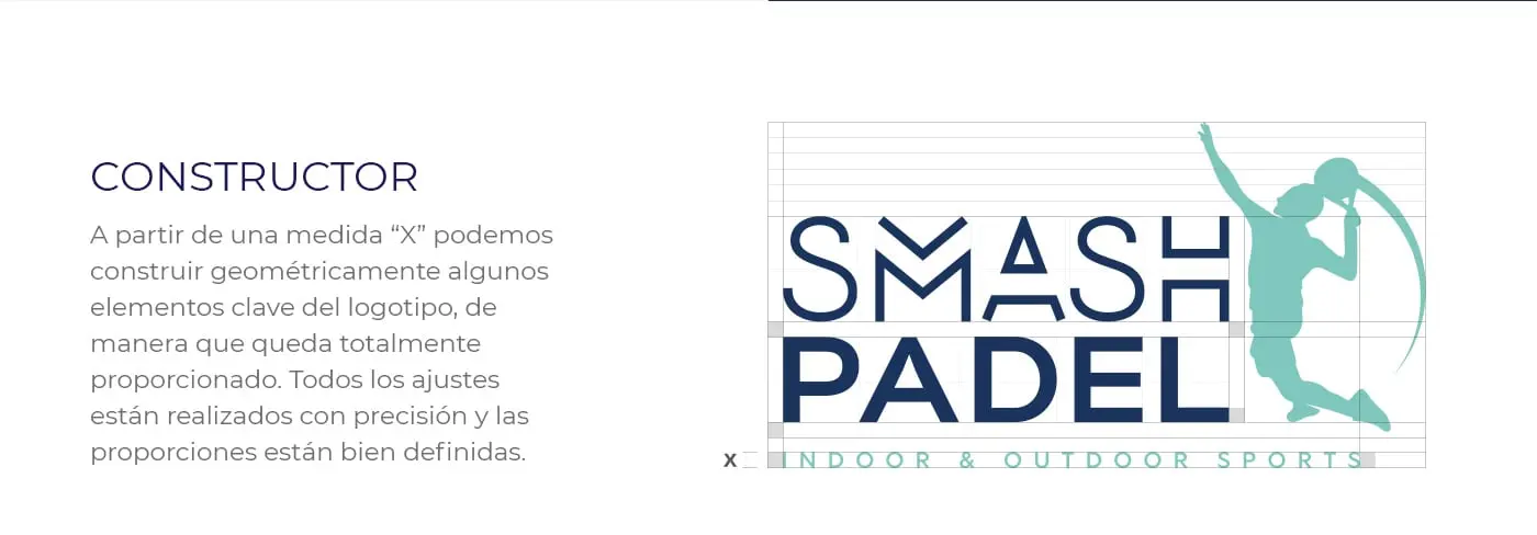 Complete brand identity of Smash Padel
