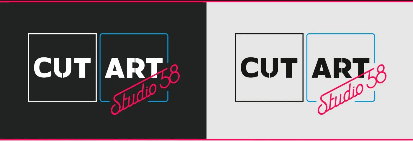 Efectos neón del logotipo de CUT ART Studio 58