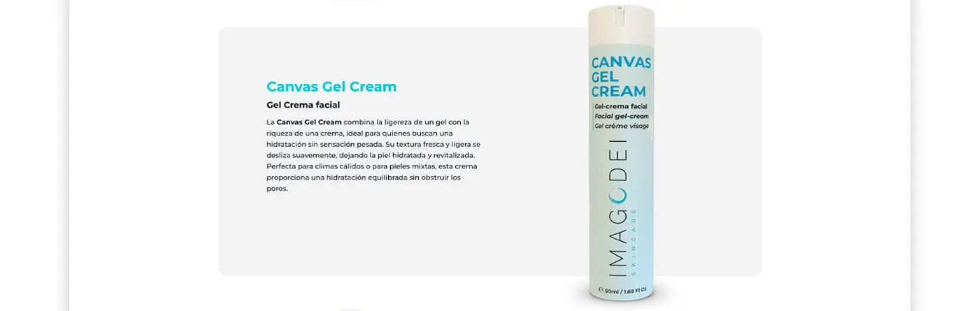 Diseño web de Imago Dei Skincare