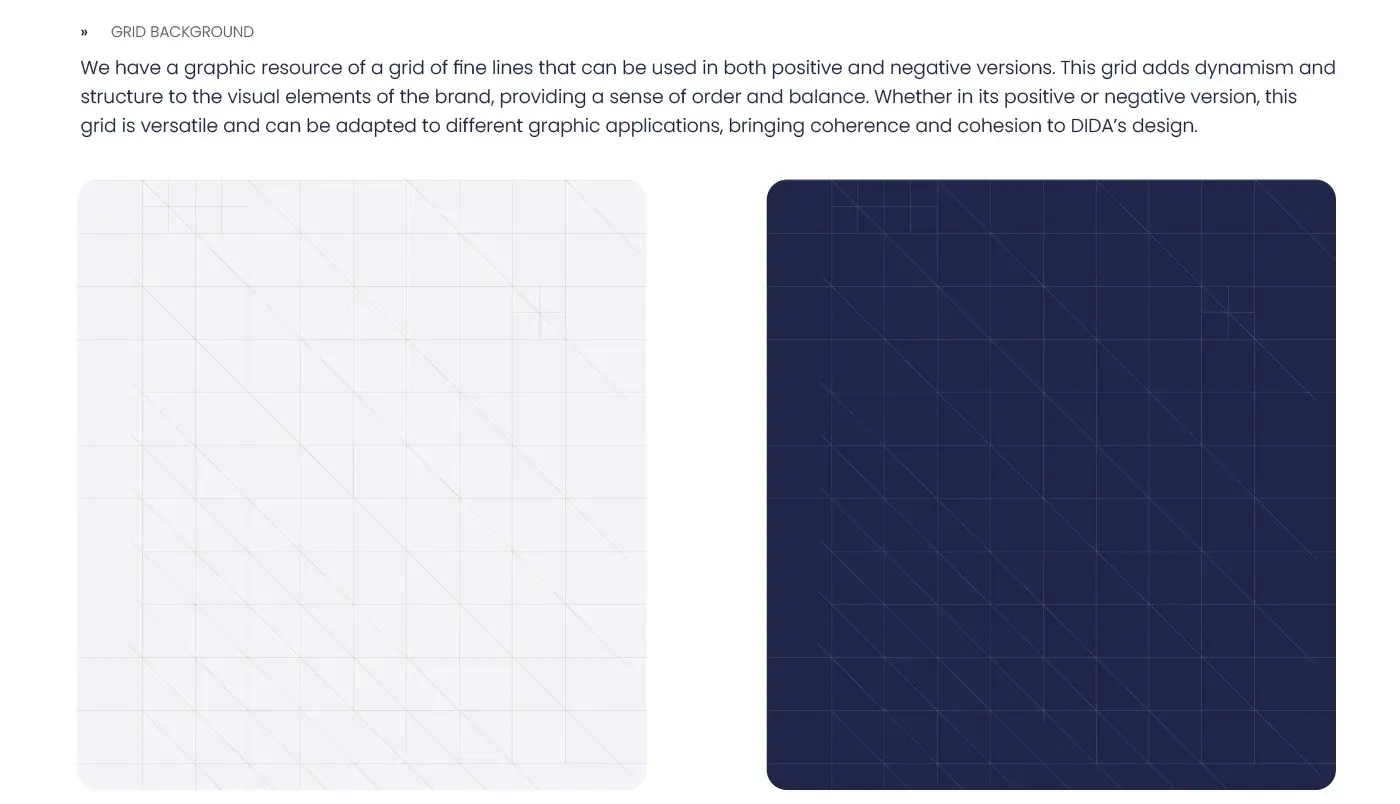 Fine-line grid texture in light and dark versions