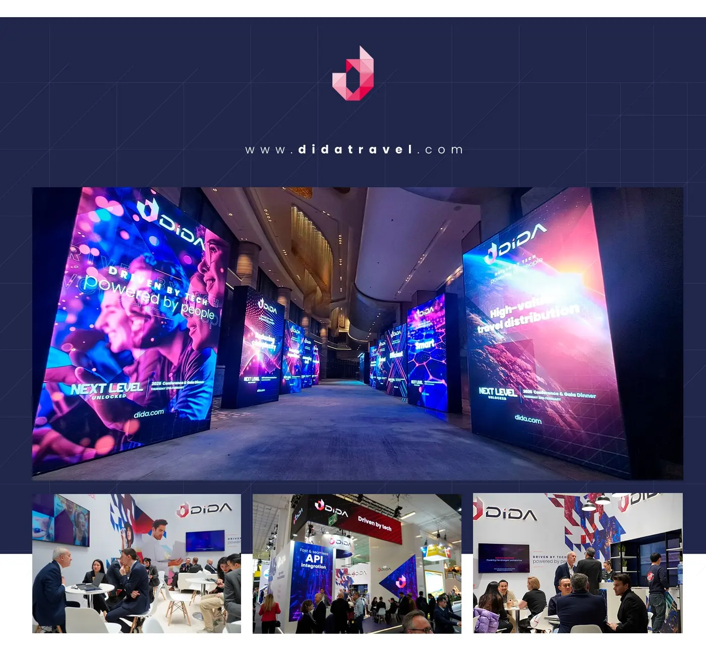 Full application of the Dida Travel branding