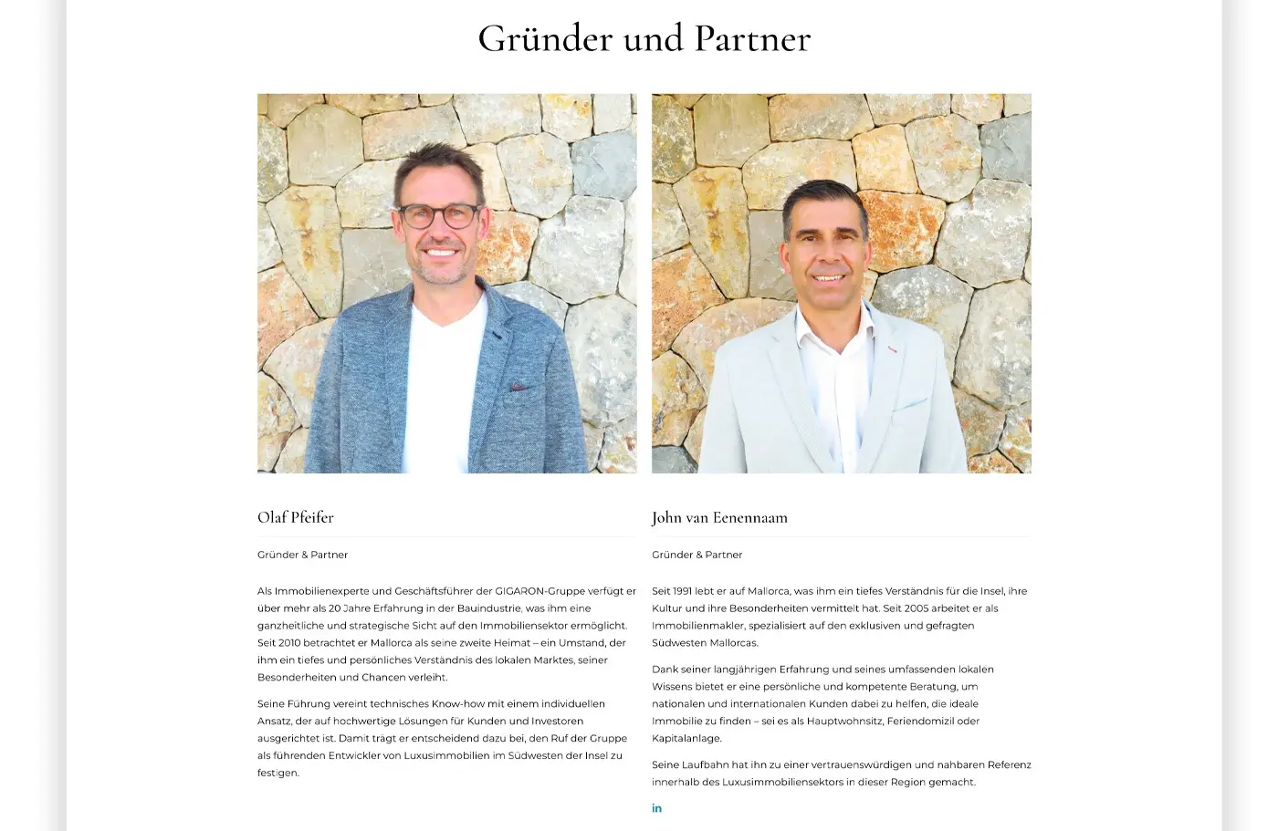 GIGARON web design