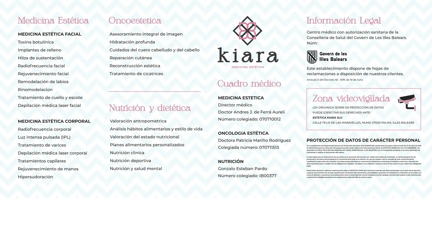 Aplicación integral de la marca Kiara Medicina Estética