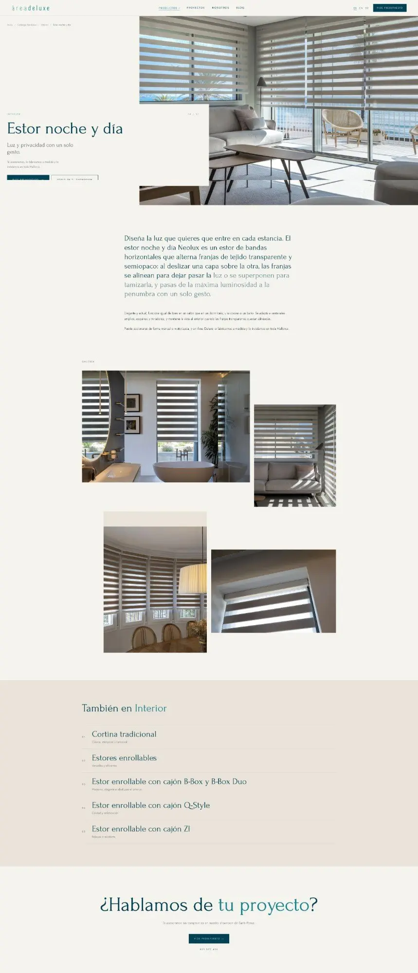 Product page: day and night blind