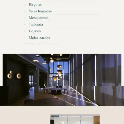 Área Deluxe home page header with the tagline Light, made to measure