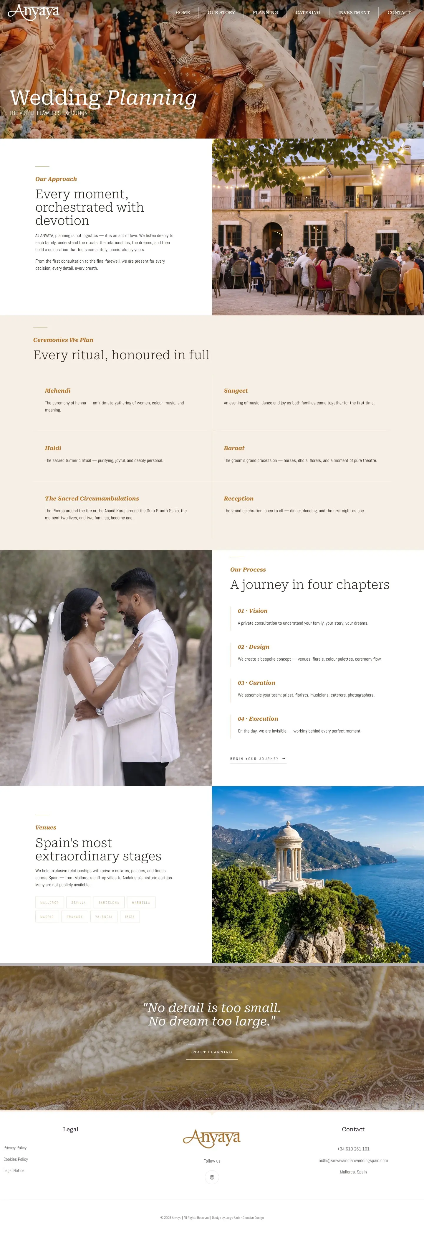 Premium website in English, ready for an international clientele