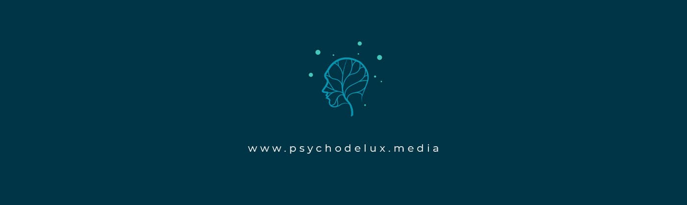 Isotip de Psycho Delux Media junt a l'URL www.psychodelux.media