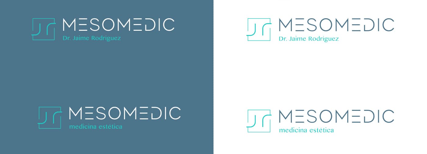 Variaciones del logotipo con la firma del Dr. Jaime Rodríguez