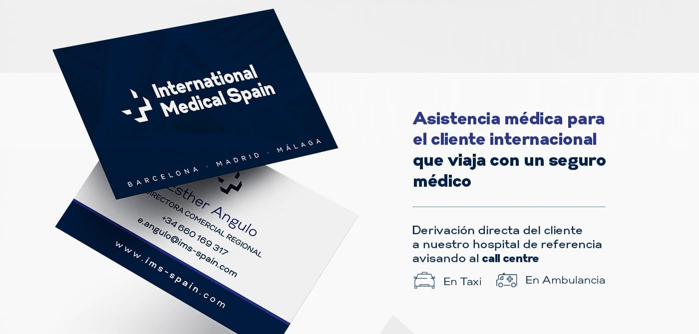 Navy blue and white business cards with the logo and the commercial director's details