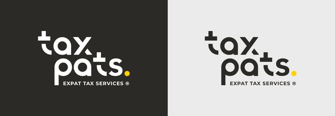 Logotip en les seves versions sobre fons negre i fons gris clar