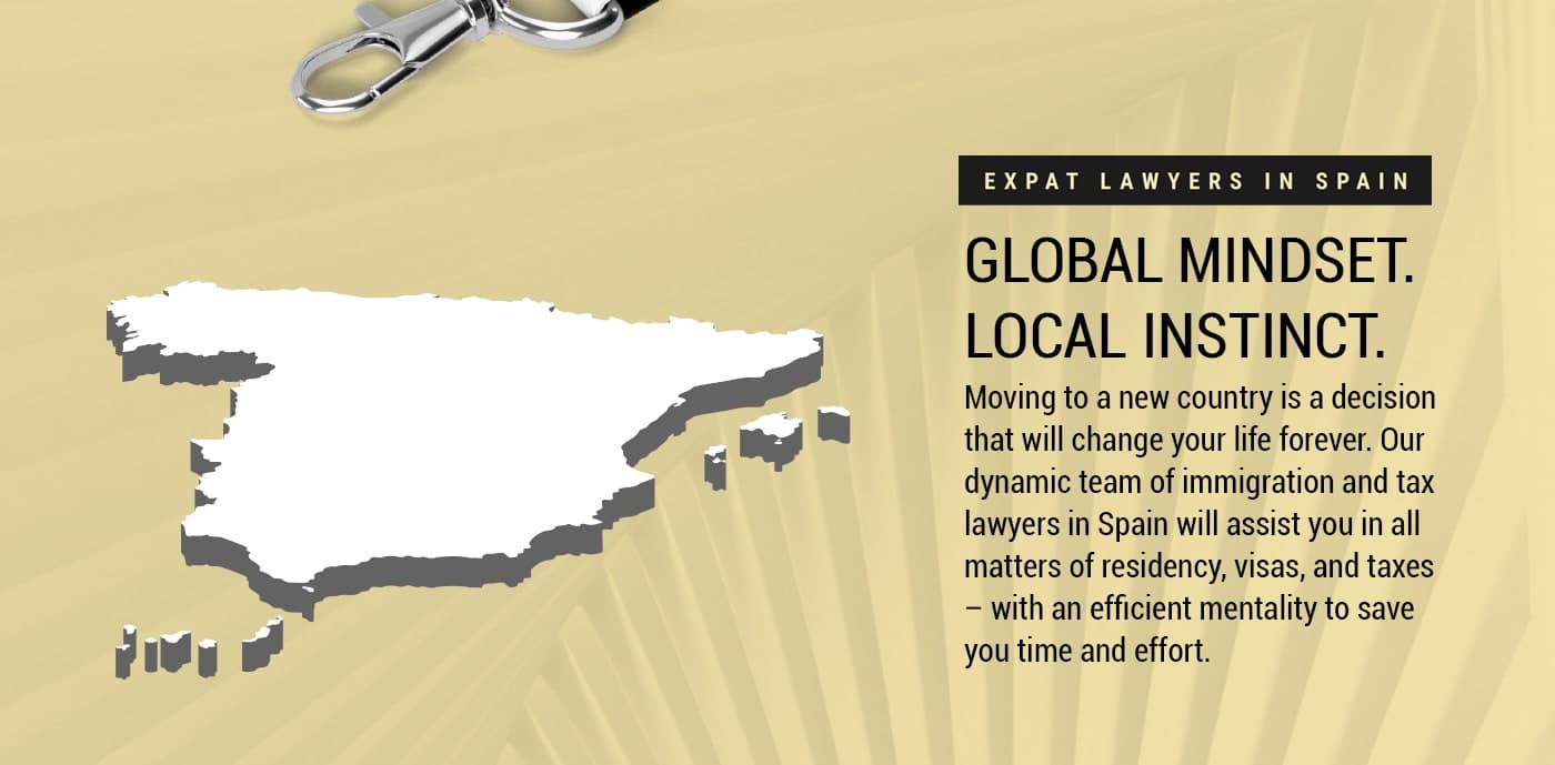 Targeta amb el mapa d'Espanya i el titular Global mindset, local instinct