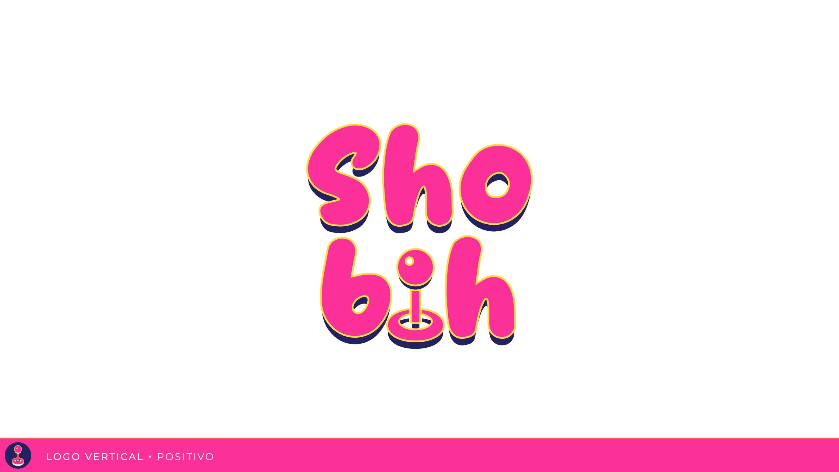 Logotipo Shobih vertical en positivo sobre fondo blanco