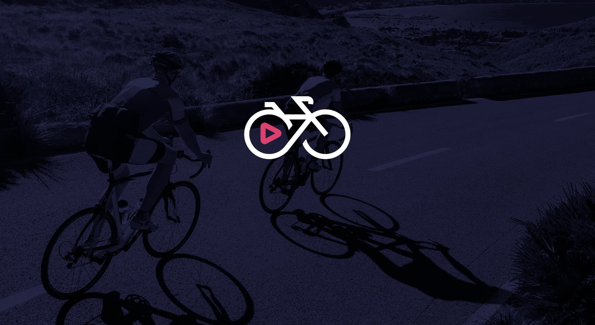 A visual identity to capture cycling from the air and from the road.