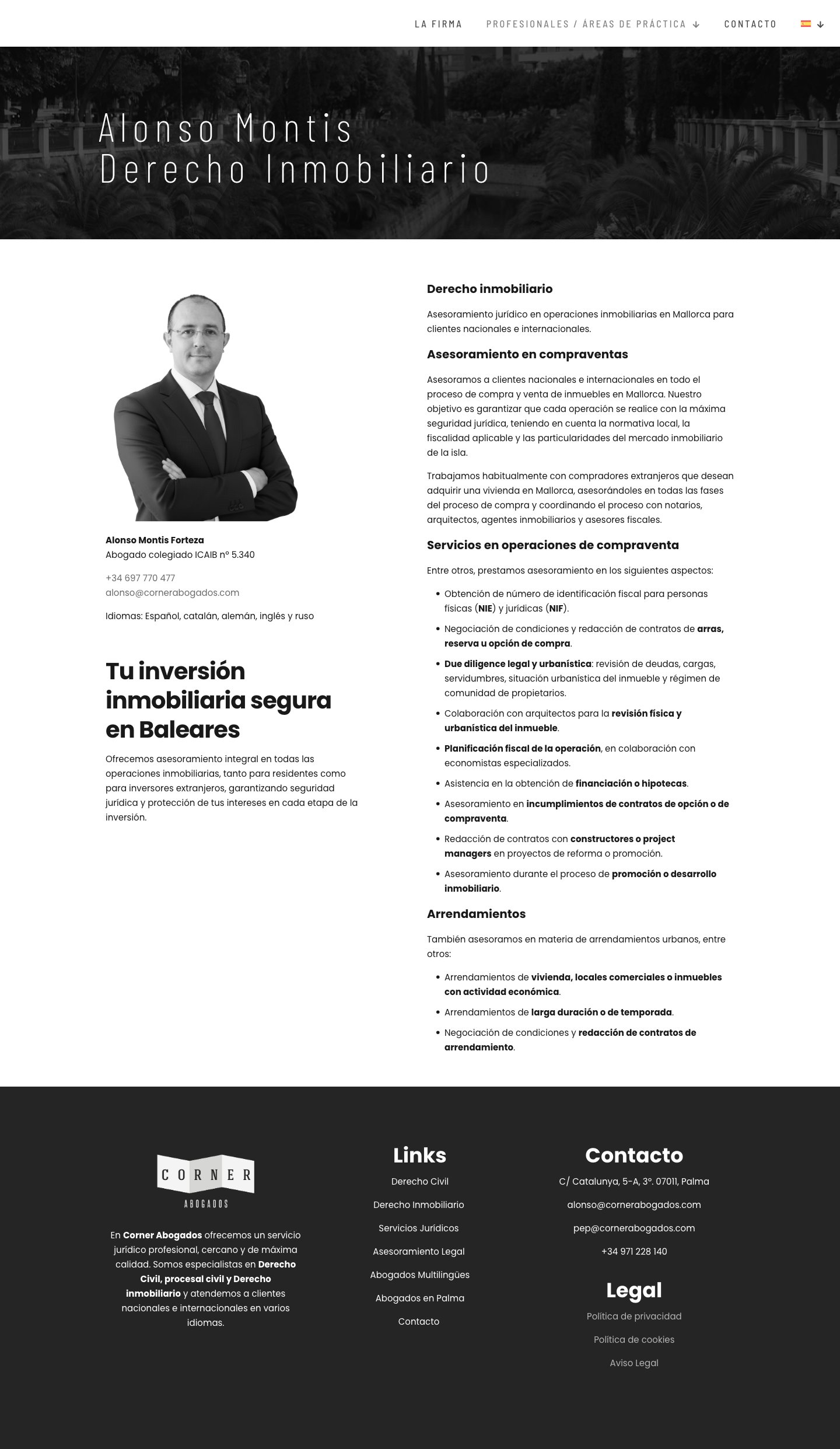 Estructura clara y cumplimiento legal integral — Corner Abogados